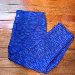 Blue Athleta Cropped yoga pants